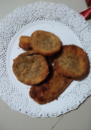 Una foto de Milanesas de berenjena ! Snacks