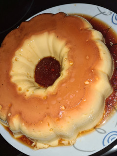 Una foto de Flan