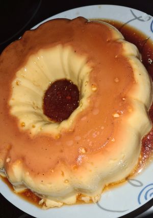 Una foto de Flan