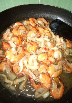 Foto resep Tumis Udang & jamur