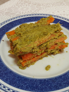 Una foto de "Salmón" en salsa de aguacate sin gluten y vegano 🐟