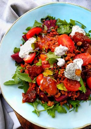 A picture of Warm Curried Turkey Salad.