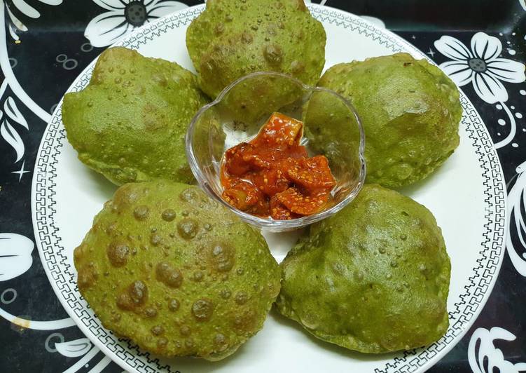 Recipe of Perfect Palak Masala Puri