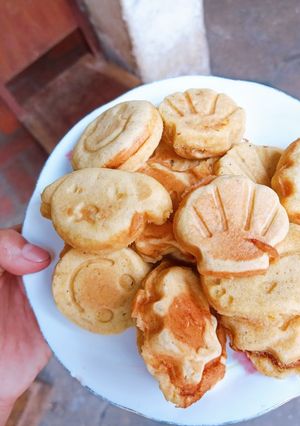 Hình của món Bông lan chuối hình thú.