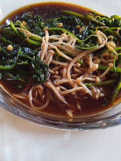 Foto resep Tumis bayam enoki