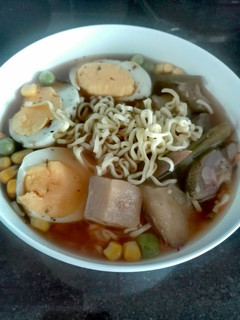 Una foto de Ramen instantánea con Maruchan
