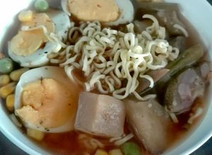 Una foto de Ramen instantánea con Maruchan