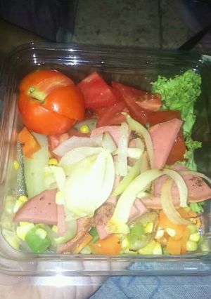 Foto resep Salad sayur simple