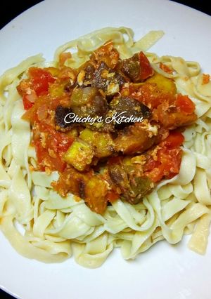 A picture of Homemade pasta.