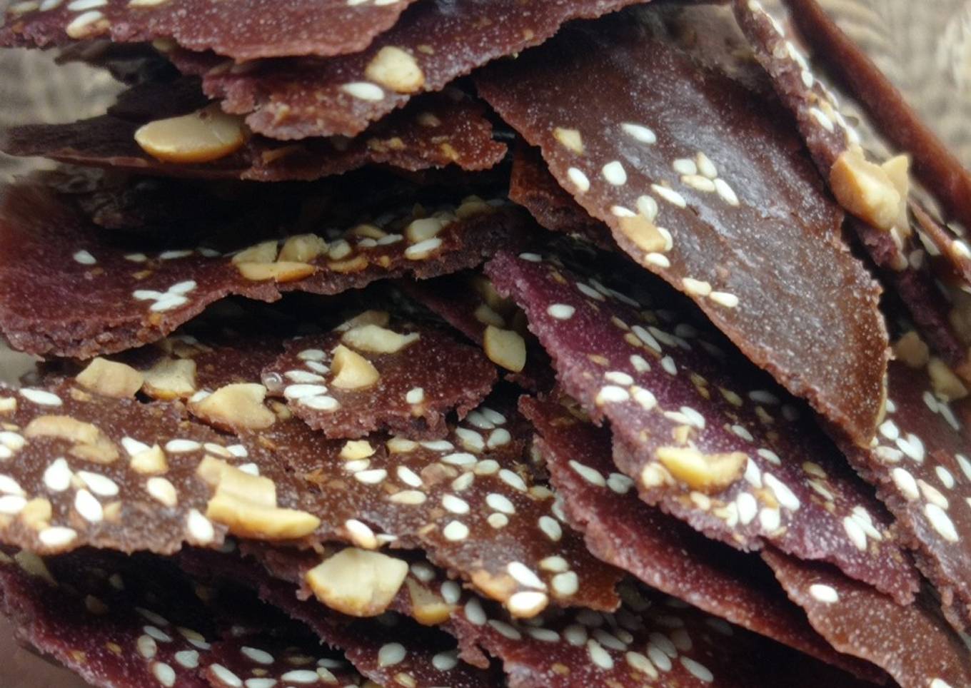 (Sourdough Discard) Taro Crackers