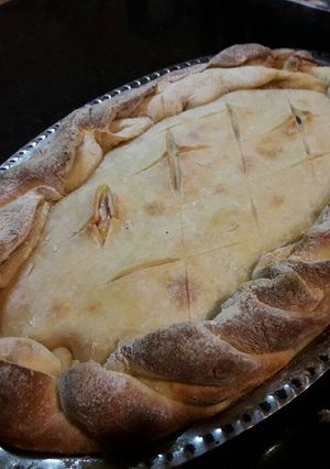 Una foto de Tarta fácil de jamón y queso