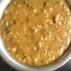 A picture of Sindhi saai bhaji.
