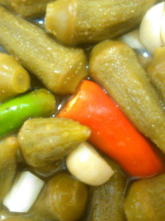 عکسی از دستور ترشی بامیه
