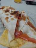 Wraps de jamón queso y tomate
