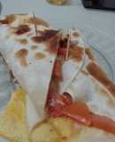 Wraps de jamón queso y tomate