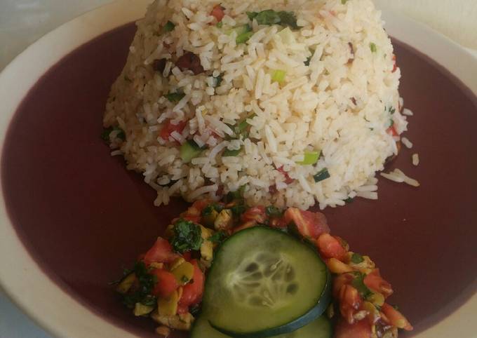 Stir fried rice with nyamabite