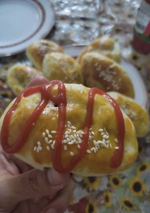 عکسی از دستور پیراشکی با خمیر ده دقیقه ای 😉😋