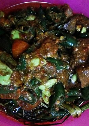 Foto resep Ati sambel goreng pete cabai hijau