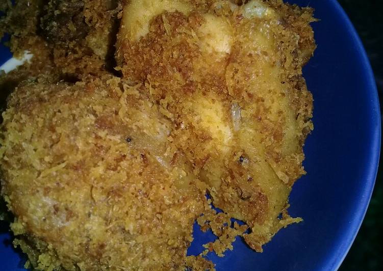 Ayam serundeng kelapa (mudah)