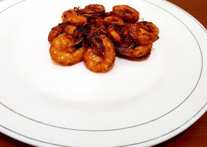 Udang bakar madu (teflon)