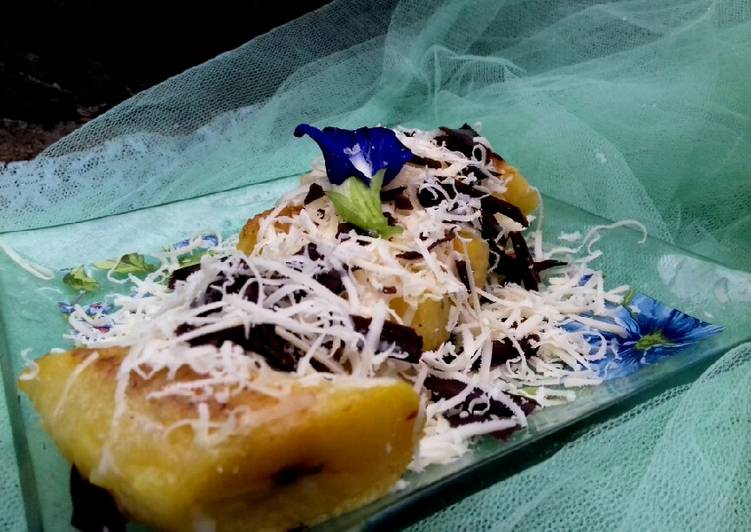 Pisang Keju Cokelat Susu