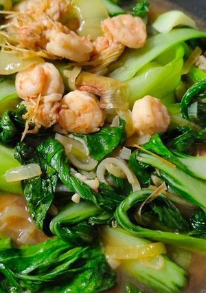 Foto resep Ca pakcoy udang saus tiram