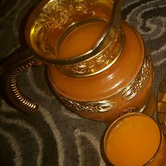 A picture of Carrot and passion juice #author marathon.