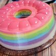 Puding busa pelangi