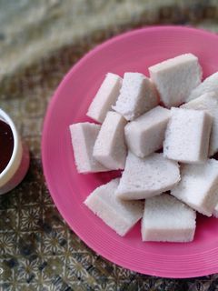 Foto resep Apem nasi saus kinca
