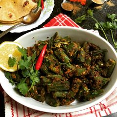 A picture of Besani Garlic Bhindi.