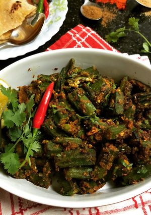 A picture of Besani Garlic Bhindi.