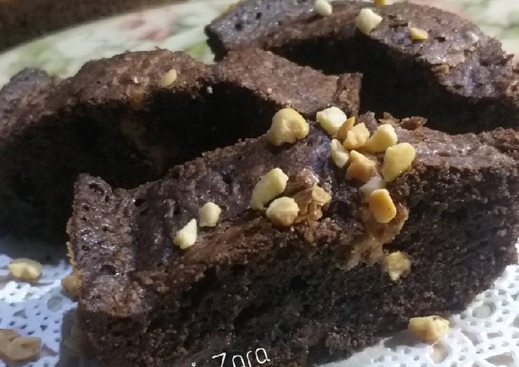 Resep Peanut Butter Fudge Brownie Anti Gagal