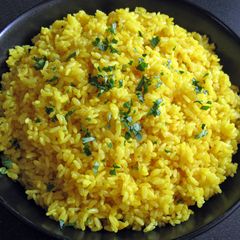 A picture of Turmeric Rice.