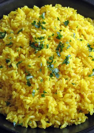 A picture of Turmeric Rice.