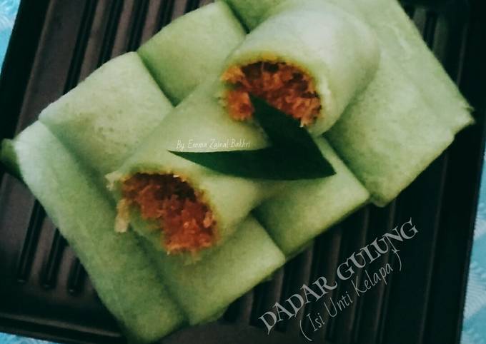 How to Make Appetizing DADAR GULUNG (isi unti kelapa)