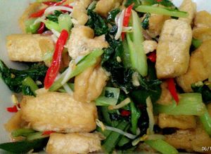 Foto resep Tumis caisin dan tahu
