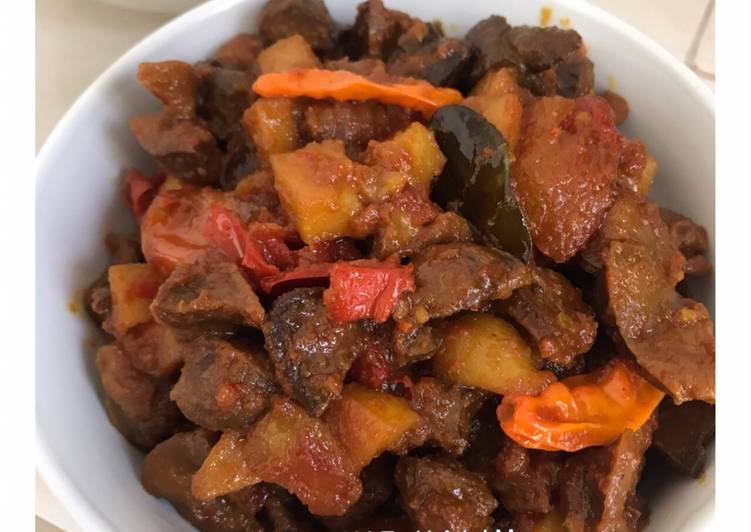 Sambal Goreng Ati Ampela Kentang