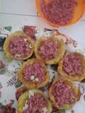 Tostones rellenos a lo cubano