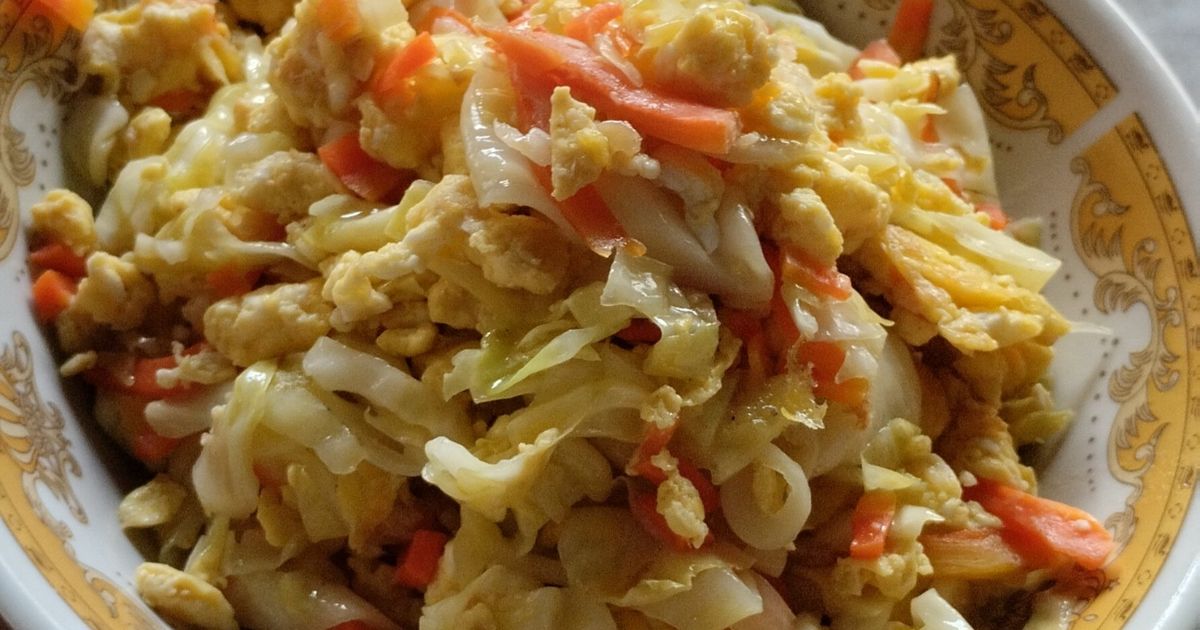 Orak arik telur kol wortel