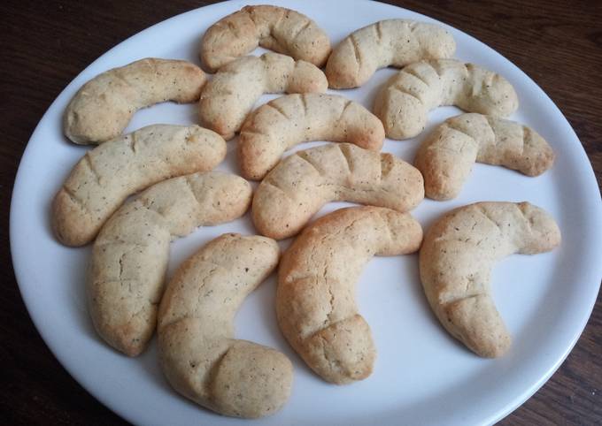 Croissants de lune aux noisettes