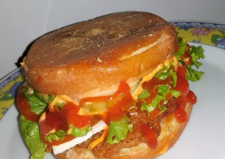 Resep Burger Krabby Patty Yang Gurih