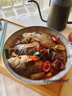 鳳梨豆醬燒鯽仔魚 的食譜成品照片