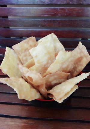 Foto resep Krupuk Pangsit Goreng