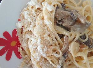 Foto principal de Salsa de parmesano, roquefort y setas para pasta
