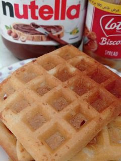 صورة لوصفة وافل طرية وهشه لذيذة مرة 😋