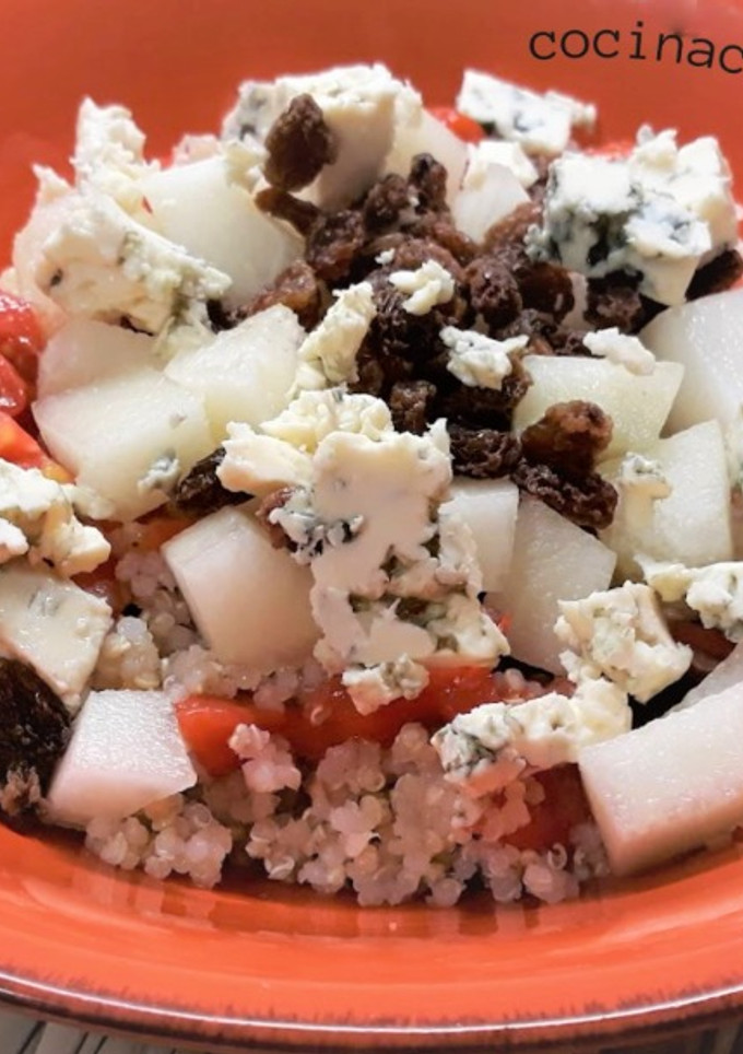 Una foto de Ensalada de melón y quinoa