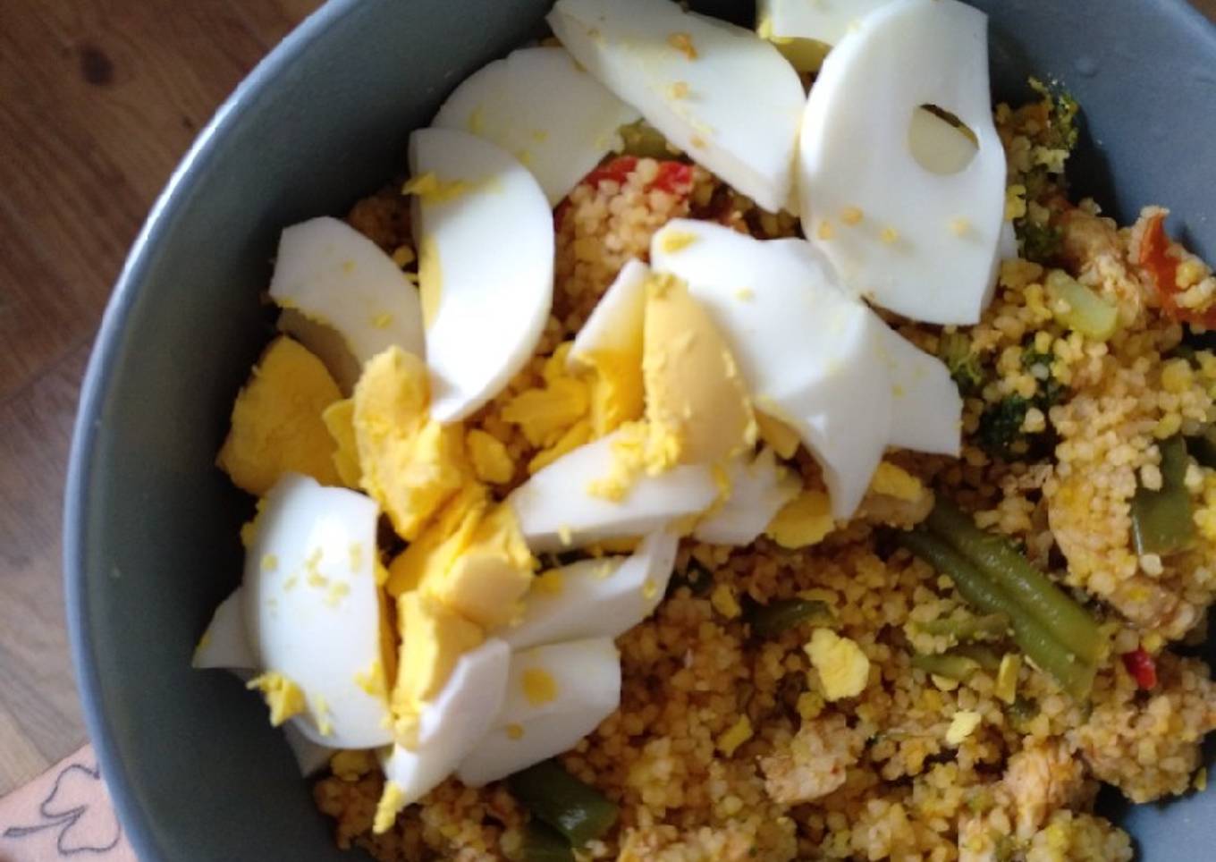 Cuscús con verduras y pollo