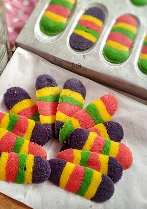 Foto resep Lidah kucing Rainbow