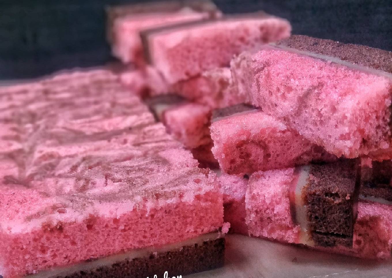 Brownies kukus coklat strawberry