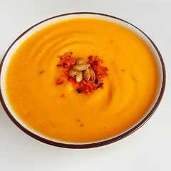 A picture of Crema de calabaza y zanahoria.
